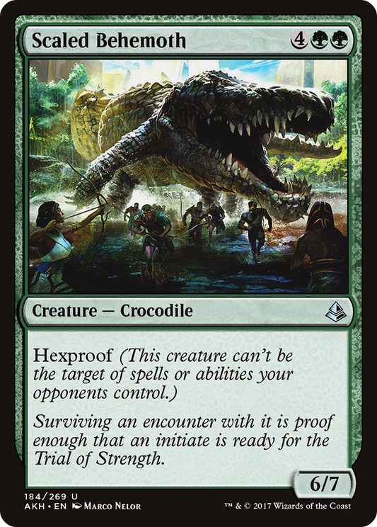 Scaled Behemoth (AKH-184) (Foil)