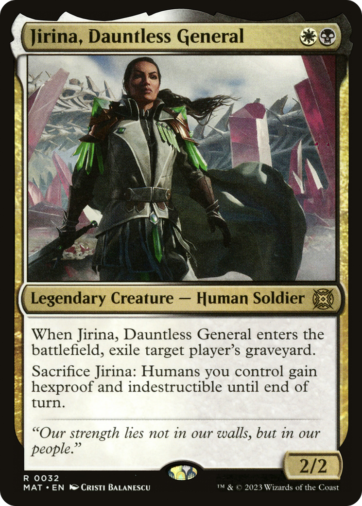 Jirina, Dauntless General (MAT-032) (Foil)