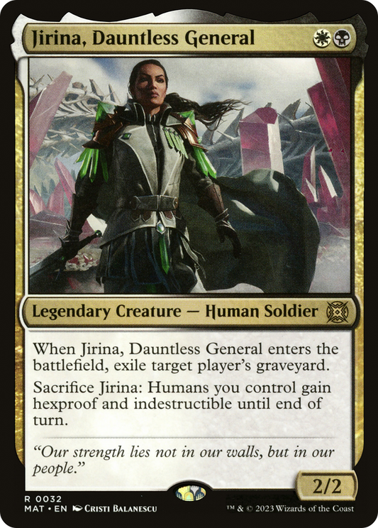 Jirina, Dauntless General (MAT-032) (Foil)