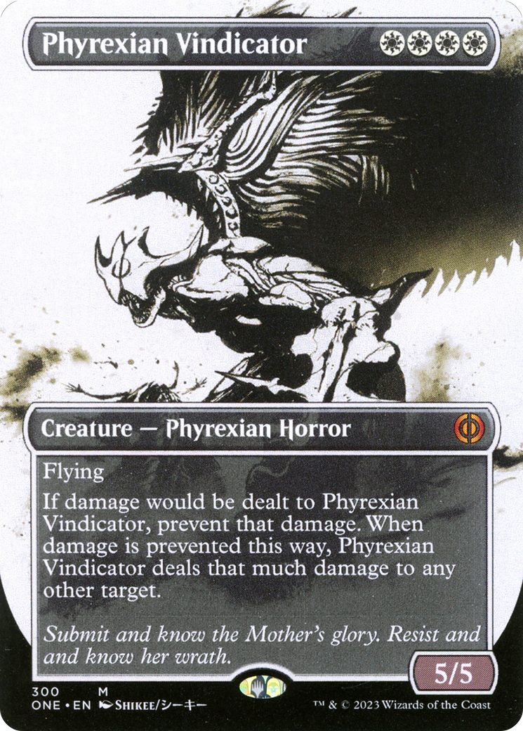 Phyrexian Vindicator (ONE-300) (Showcase) (Borderless) (Foil)