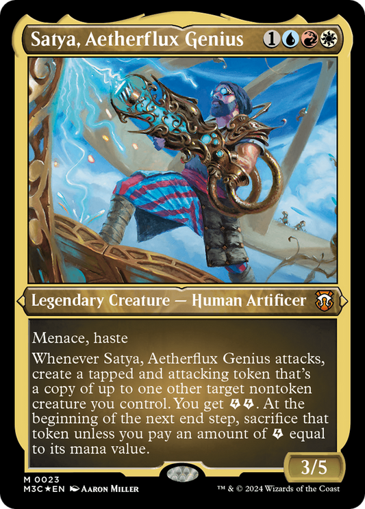 Satya, Aetherflux Genius (M3C-023) (Etched Foil)