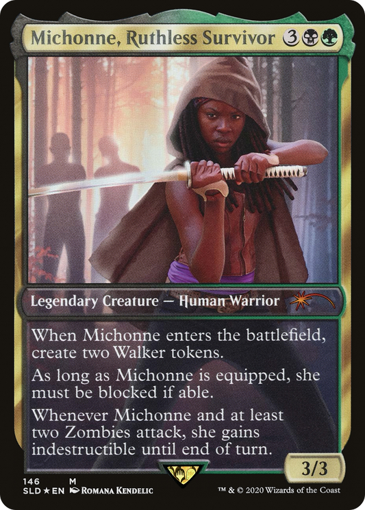 Michonne, Ruthless Survivor / Enkira, Hostile Scavenger (SLD-146) (Foil)