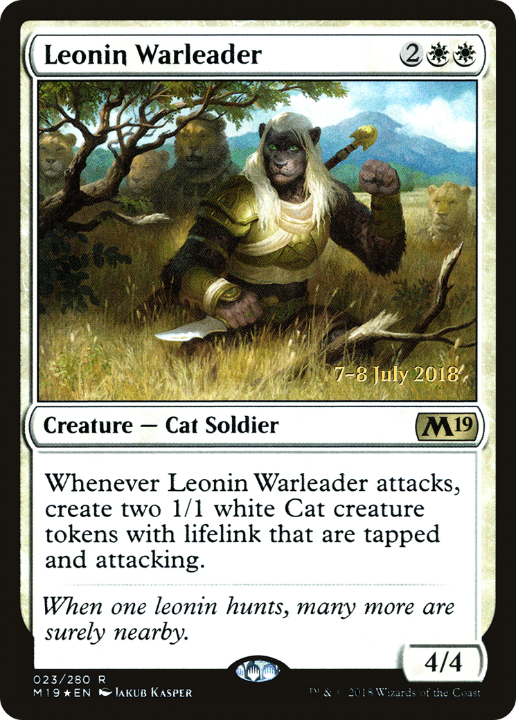 Leonin Warleader (PRE-23S) (Foil)
