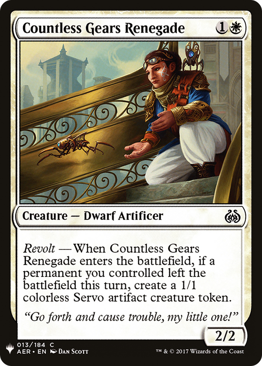 Countless Gears Renegade (LIST-AER-13)