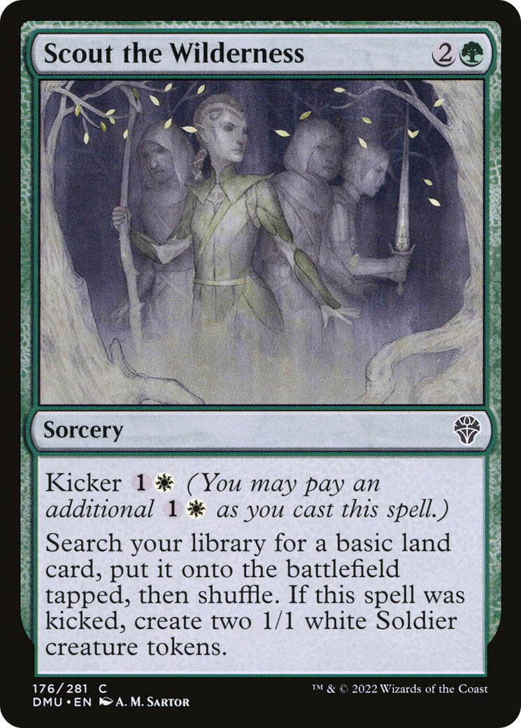 Scout the Wilderness (DMU-176) (Foil)