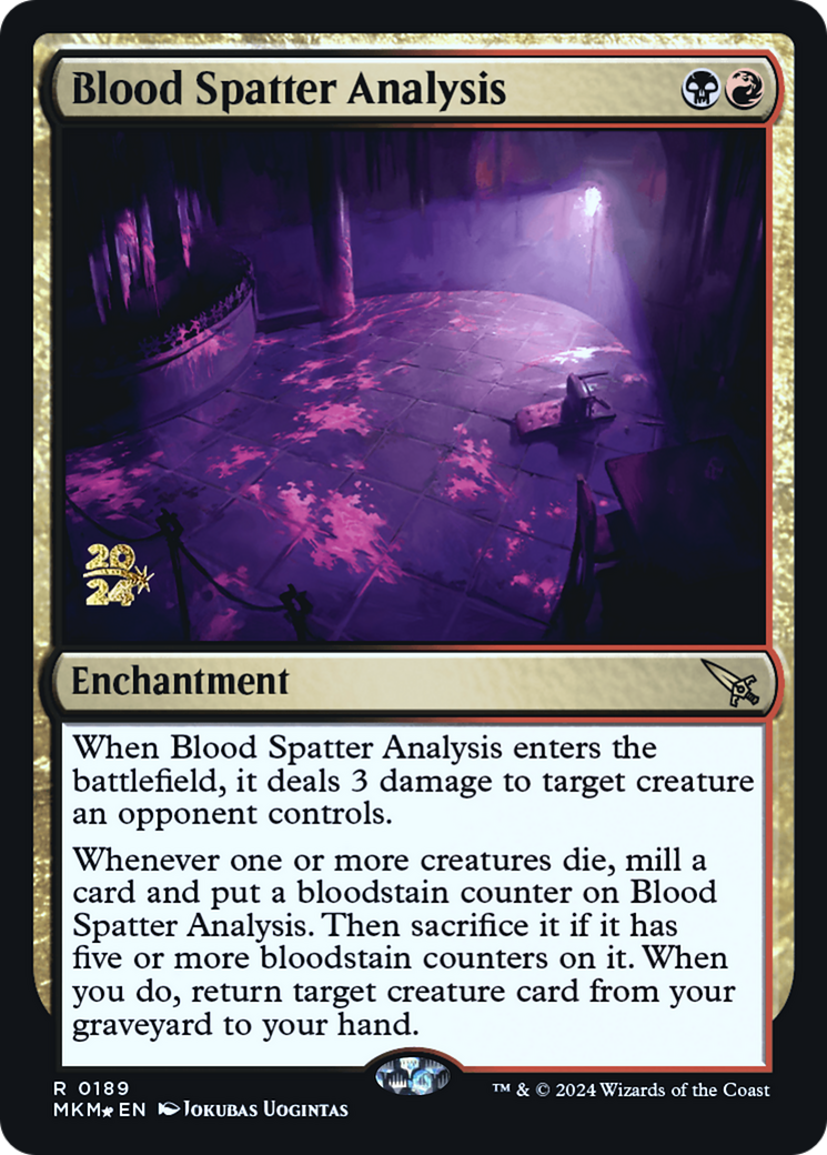 Blood Spatter Analysis (PRE-189S) (Foil)