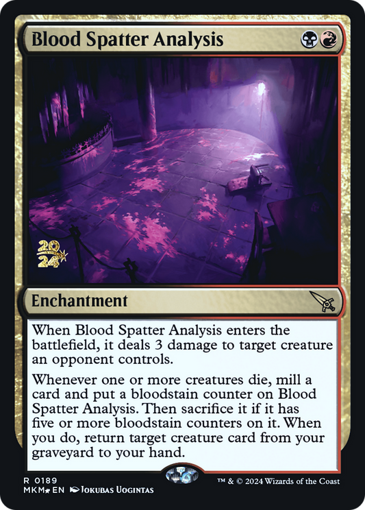 Blood Spatter Analysis (PRE-189S) (Foil)