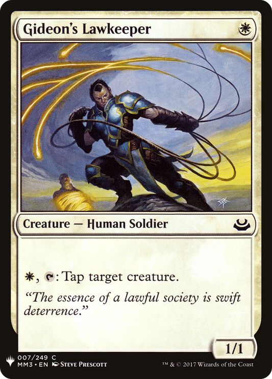 Gideon's Lawkeeper (LIST-MM3-7)