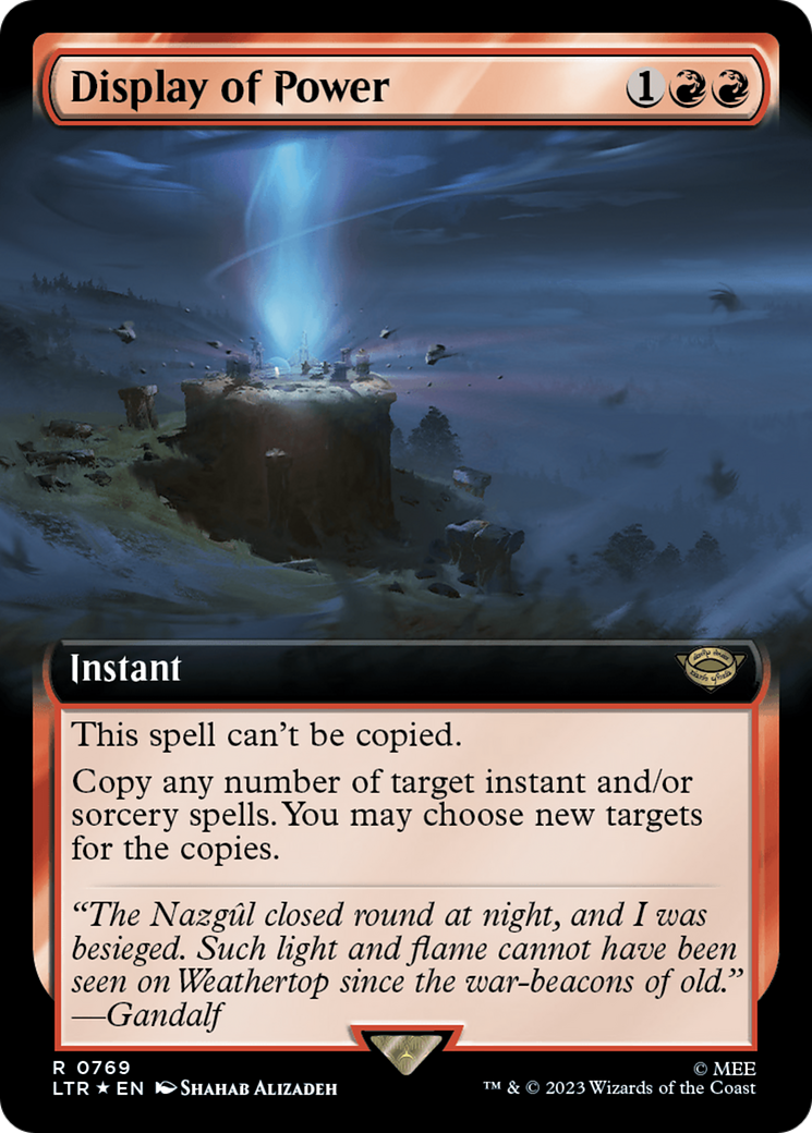 Display of Power (LTR-769) (Extended Art) (Surge Foil)