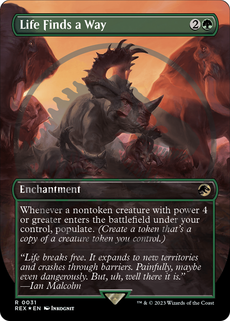 Life Finds a Way (REX-031) (Borderless) (Foil)