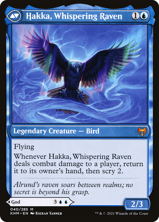 Alrund, God of the Cosmos // Hakka, Whispering Raven (KHM-040)