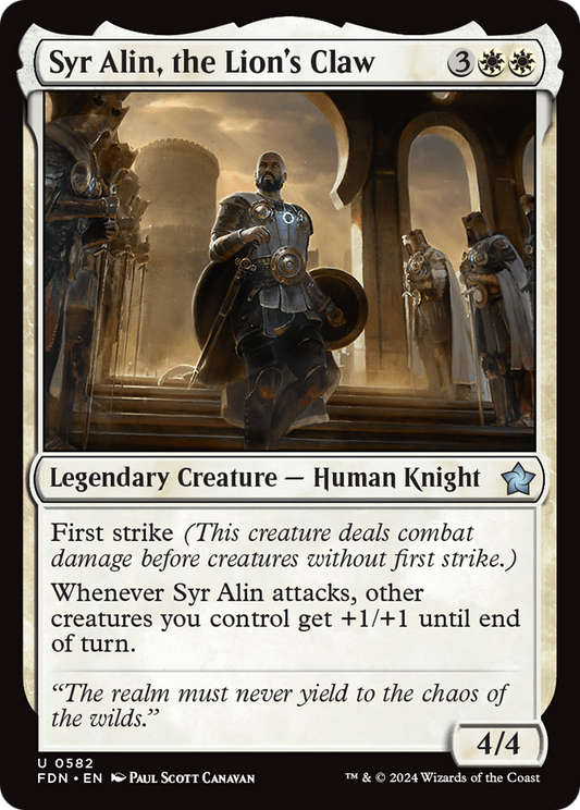 Syr Alin, the Lion's Claw (FDN-582)