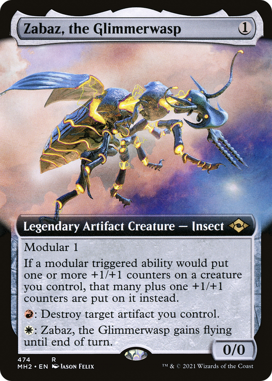 Zabaz, the Glimmerwasp (MH2-474) (Extended Art) (Foil)