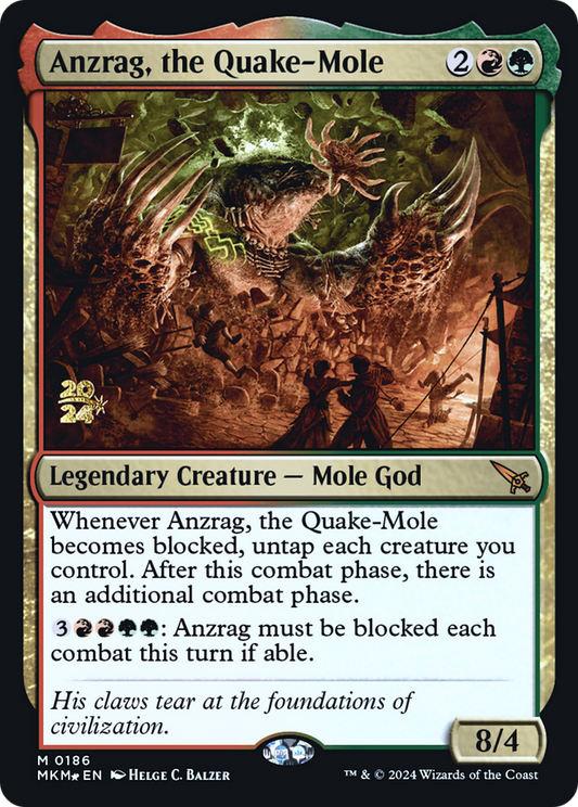 Anzrag, the Quake-Mole (PRE-186S) (Foil)