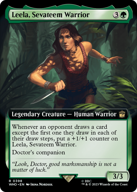Leela, Sevateem Warrior (WHO-398) (Extended Art) (Foil)