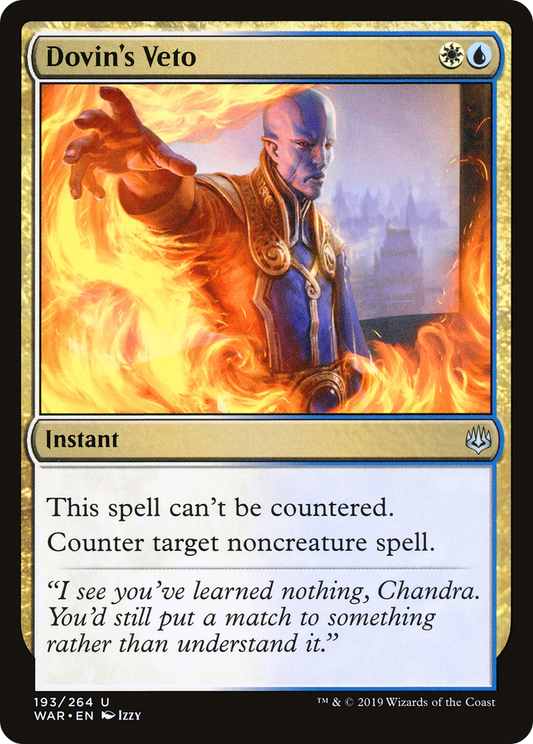 Dovin's Veto (WAR-193) (Foil)