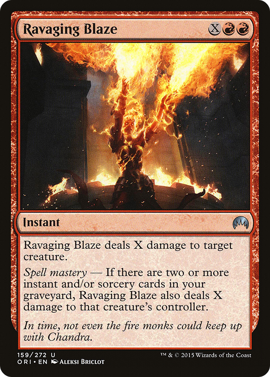 Ravaging Blaze (ORI-159) (Foil)