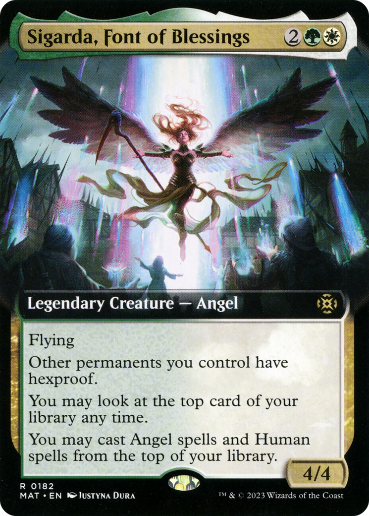 Sigarda, Font of Blessings (MAT-182) (Extended Art) (Foil)
