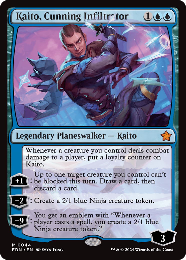Kaito, Cunning Infiltrator (FDN-044) (Foil)