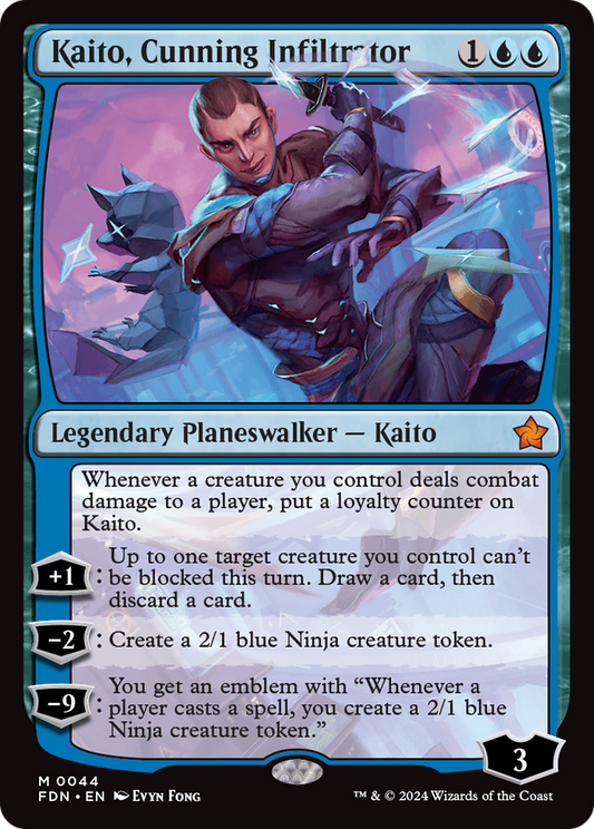 Kaito, Cunning Infiltrator (FDN-044) (Foil)