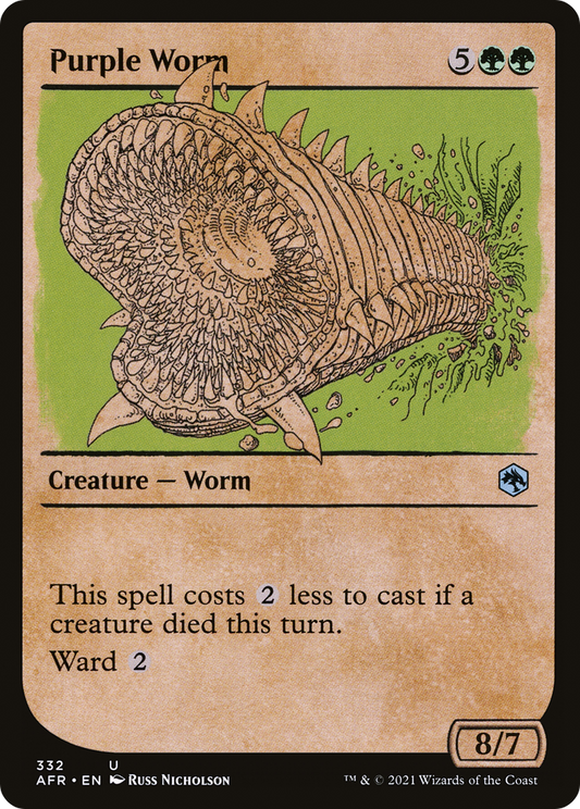 Purple Worm (AFR-332) (Showcase) (Foil)