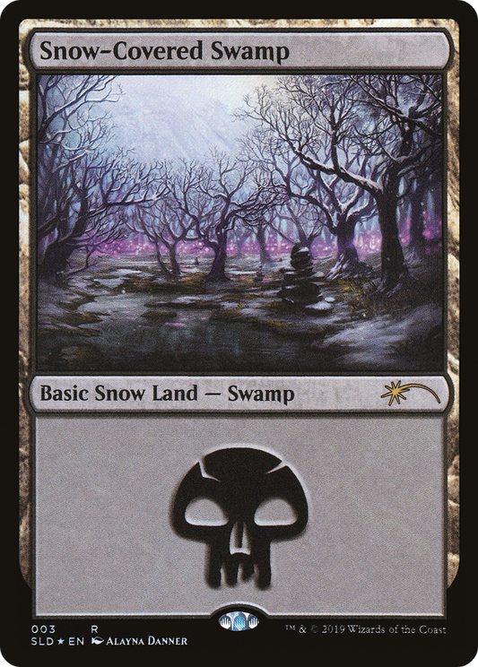Snow-Covered Swamp (SLD-003) (Foil)
