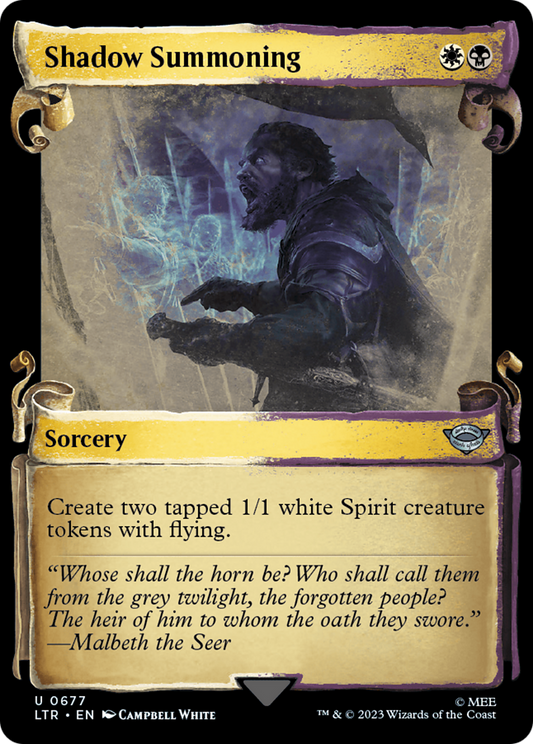 Shadow Summoning (LTR-677) (Showcase) (Scroll) (Foil)