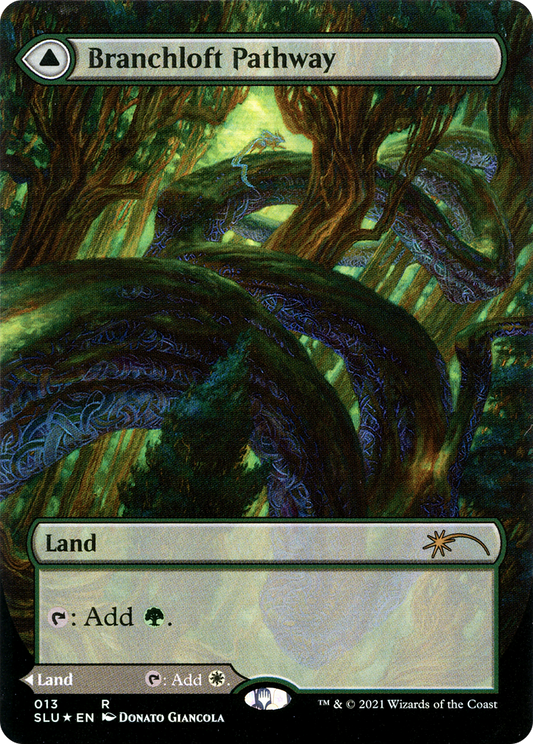 Branchloft Pathway // Boulderloft Pathway (SLU-013) (Showcase) (Borderless) (Foil)