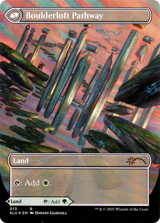 Branchloft Pathway // Boulderloft Pathway (SLU-013) (Showcase) (Borderless) (Foil)