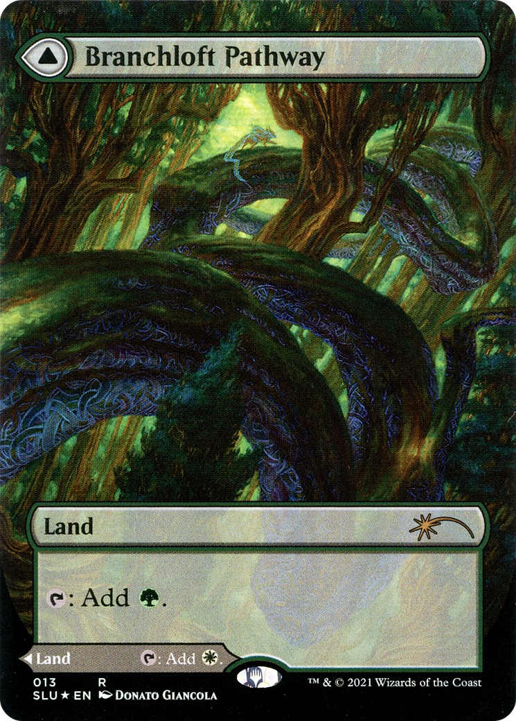 Branchloft Pathway // Boulderloft Pathway (SLU-013) (Showcase) (Borderless) (Foil)