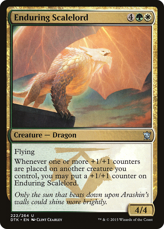 Enduring Scalelord (DTK-222) (Foil)