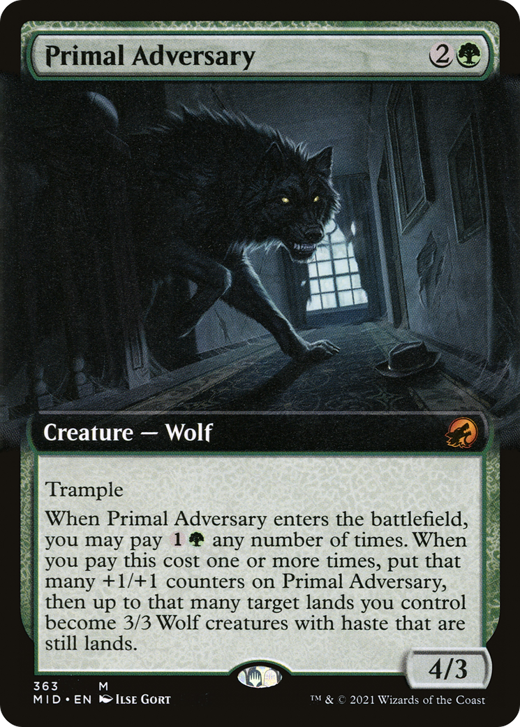 Primal Adversary (MID-363) (Extended Art) (Foil)