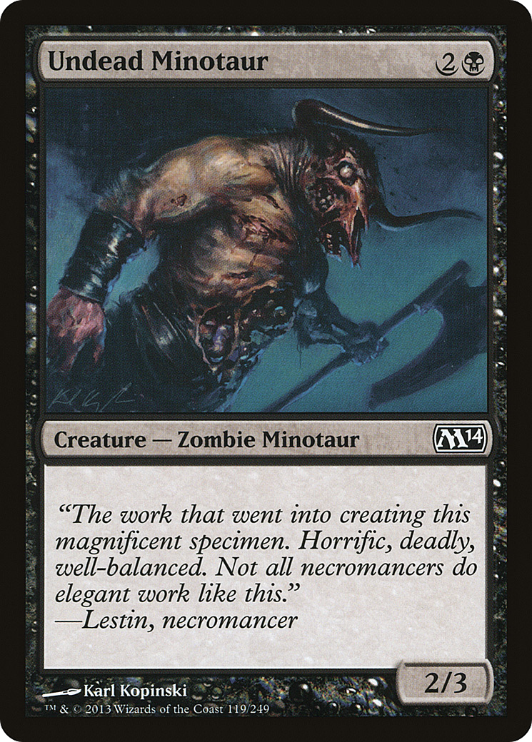 Undead Minotaur (M14-119) (Foil)