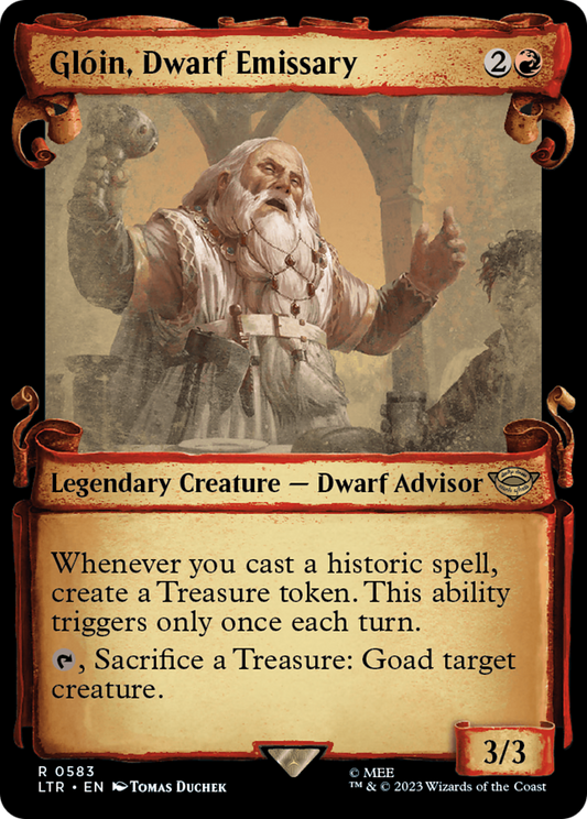 Glóin, Dwarf Emissary (LTR-583) (Showcase) (Scroll) (Foil)