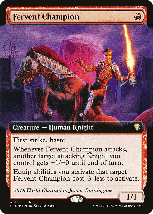 Fervent Champion (ELD-360) (Extended Art)