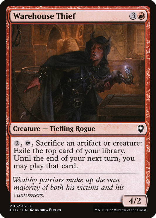 Warehouse Thief (CLB-205)
