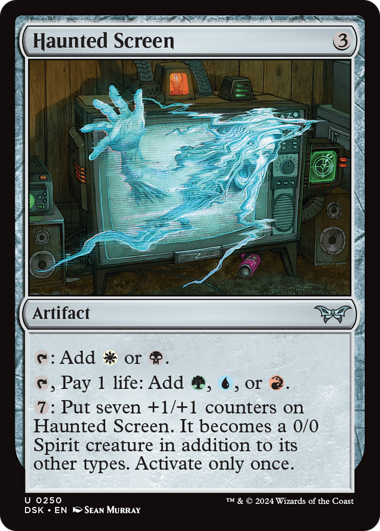 Haunted Screen (DSK-250) (Foil)
