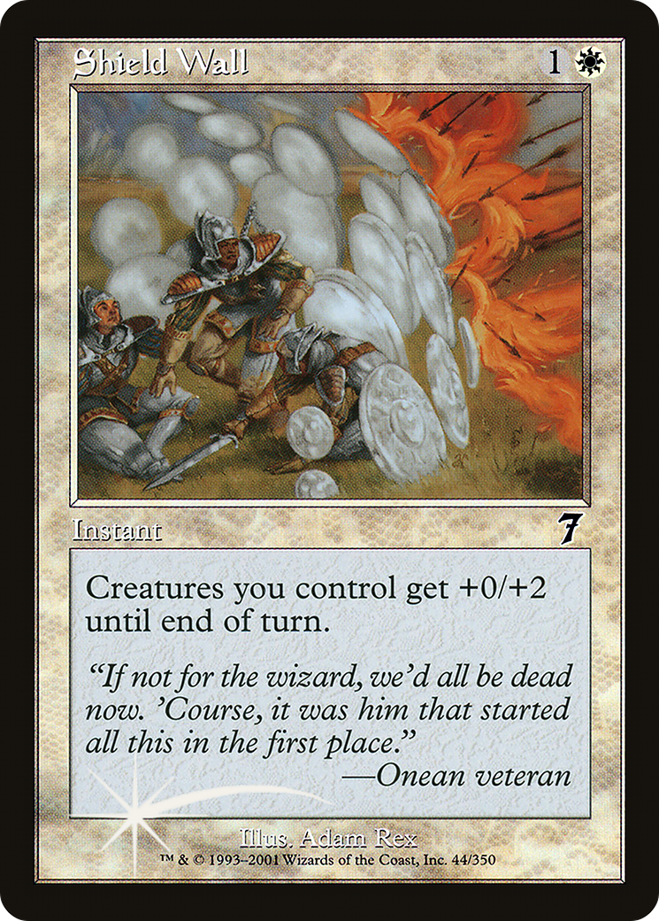 Shield Wall (7ED-44★) (Foil)