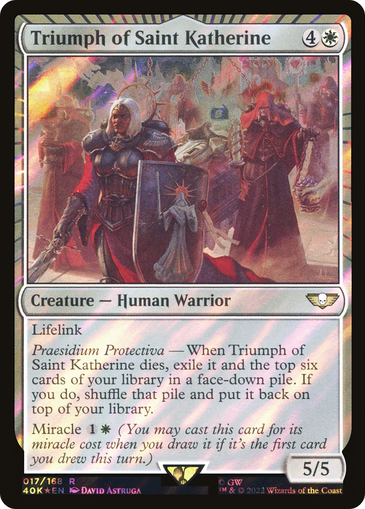 Triumph of Saint Katherine (40K-17★) (Surge Foil)