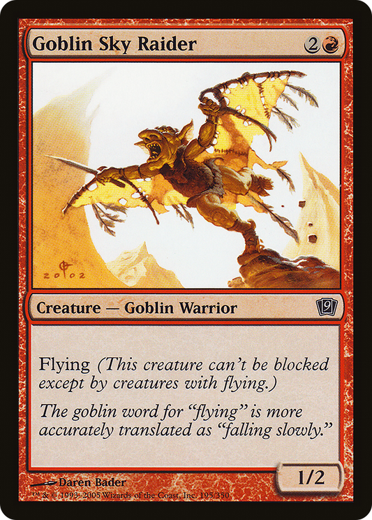 Goblin Sky Raider (9ED-195★) (Foil)