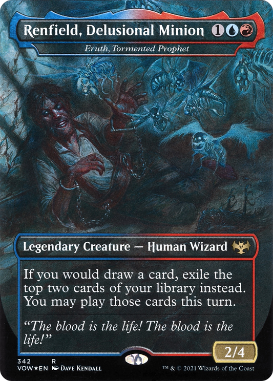 Renfield, Delusional Minion / Eruth, Tormented Prophet (VOW-342) (Borderless) (Foil)