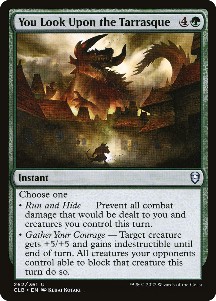 You Look Upon the Tarrasque (CLB-262)