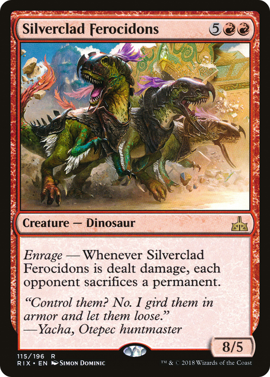 Silverclad Ferocidons (RIX-115) (Foil)