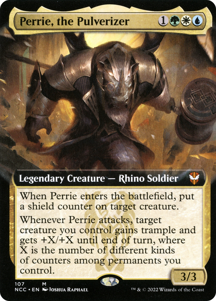 Perrie, the Pulverizer (NCC-107) (Extended Art) (Foil)