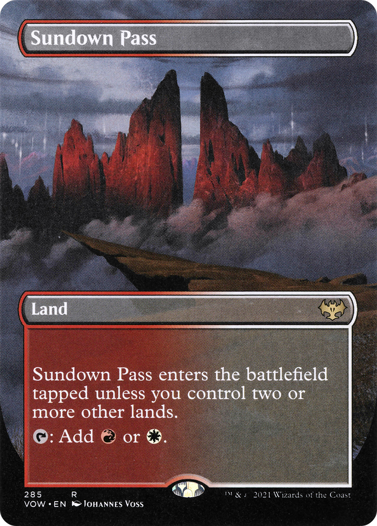 Sundown Pass (VOW-285) (Borderless) (Foil)