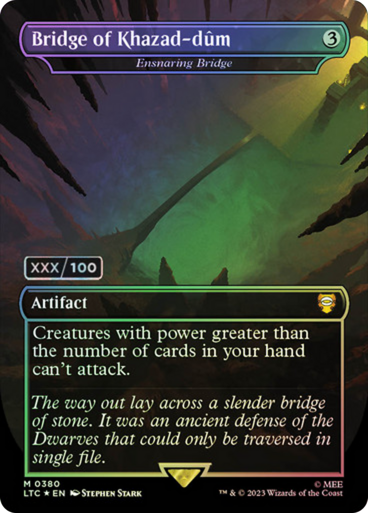 Bridge of Khazad-dûm / Ensnaring Bridge (LTC-380Z) (Borderless) (Foil) (Serialized)