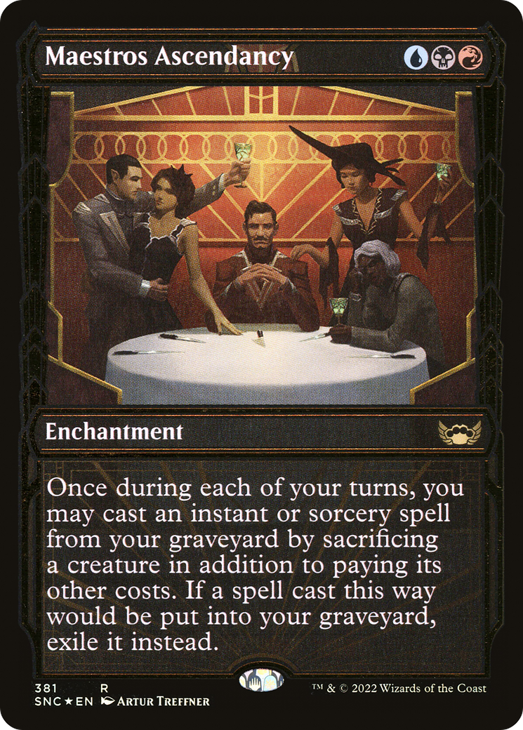 Maestros Ascendancy (SNC-381) (Showcase) (Gilded Foil)