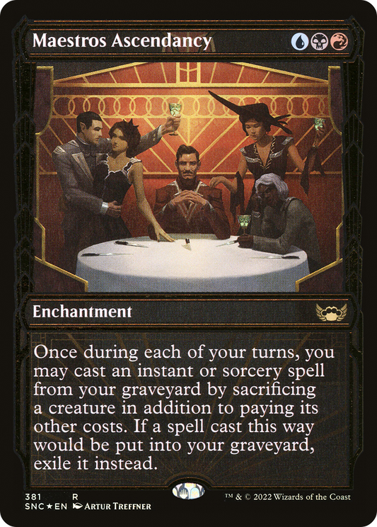 Maestros Ascendancy (SNC-381) (Showcase) (Gilded Foil)