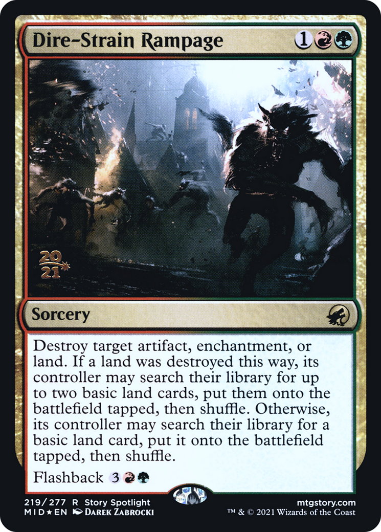Dire-Strain Rampage (PRE-219S) (Foil)