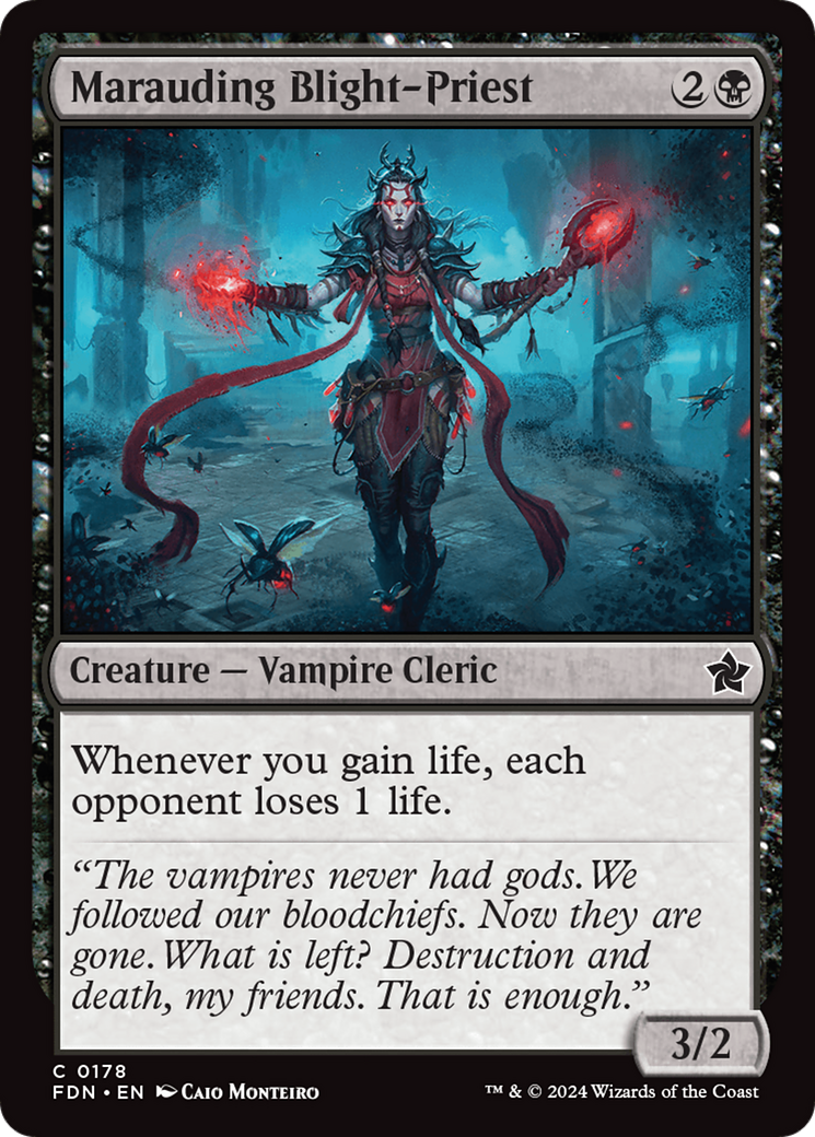 Marauding Blight-Priest (FDN-178) (Foil)
